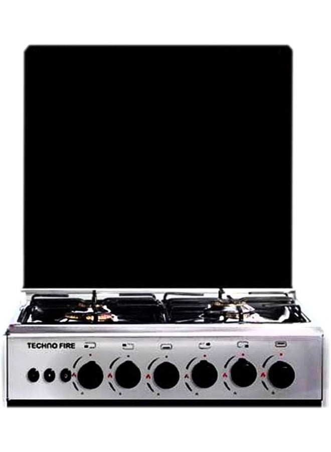 Techno Fire Gas Stove, 4 Burners, 60x60 cm - Glossy Black - Image 4